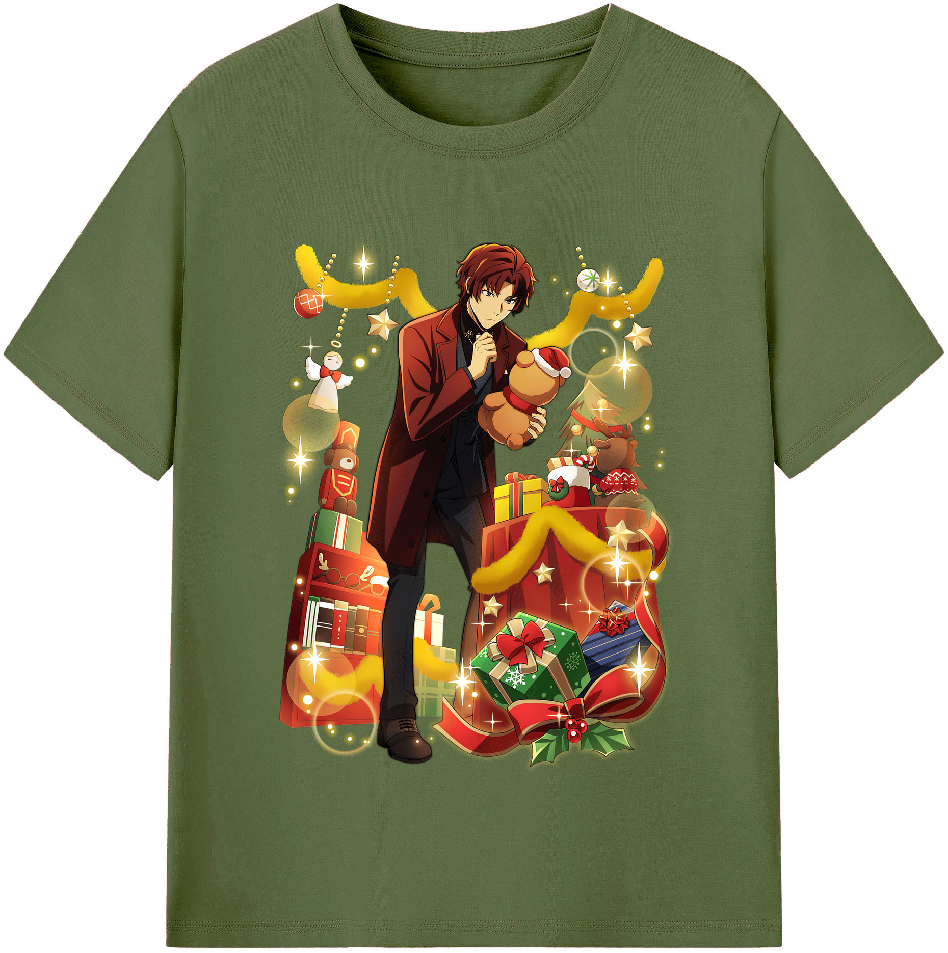 文豪ストレイドッグス Bungo Stray Dogs 綿100％半袖Tシャツ（フロントプリント）